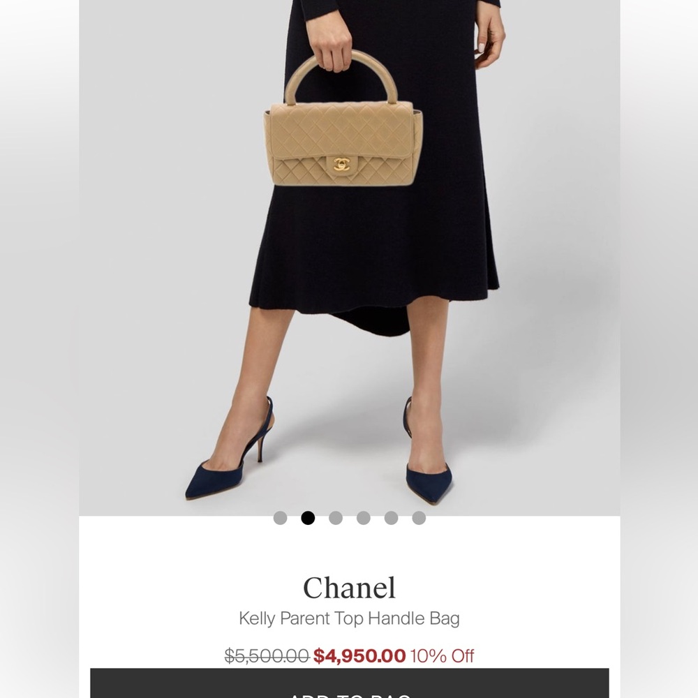 Rare Vintage Chanel Kelly top handle bag 24k Gold Hardware - Picture 17 of 17